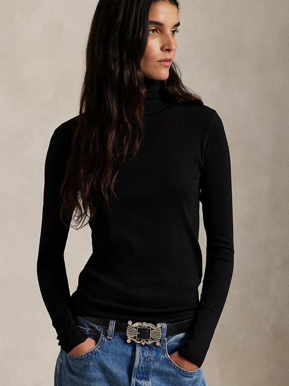 Polo Ralph Lauren Stretch Blend Turtleneck Long Sleeve Top- size XL